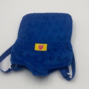 Build-A-Bear Blue stuffy Backpack